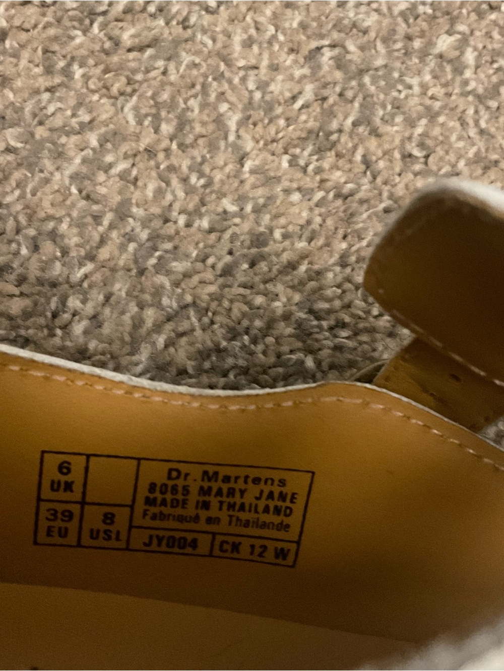 Dr Martens 8065 Mary Jane White 2 Buckle Strap 39 8 - Picture 7 of 9